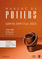 affiche du marché de potiers 2023 à Melun