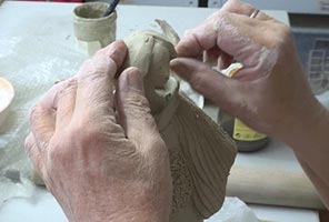 sculture entrain d'être réalisée